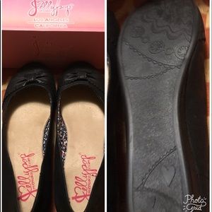 Jelly Pop Black Flats